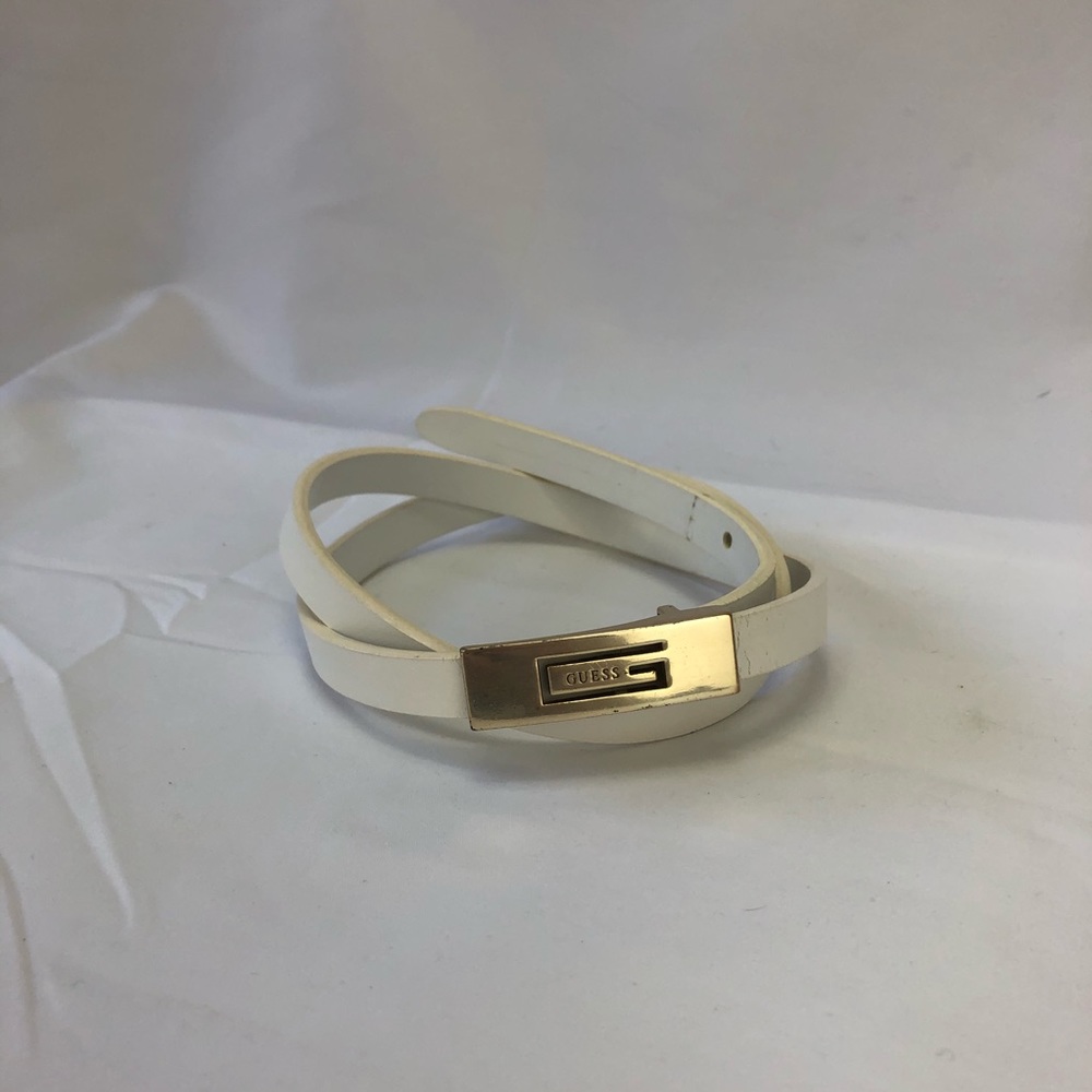 Guess Gray Polyester Thin Belt main image 0